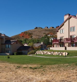 The exterior of WorldMark Bear Lake, a timeshare resort in Garden City, Utah.